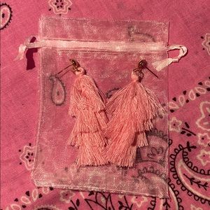 Fun pink dangling earrings